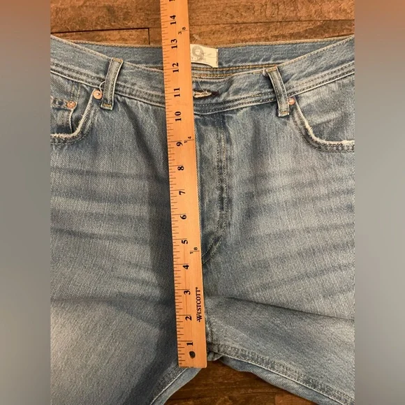 Free People We the Free Maggie Straight Leg Distressed Jeans Size 29 - Picture 10 of 11